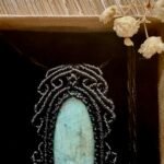 Talisman macramé turquoise africaine fait main